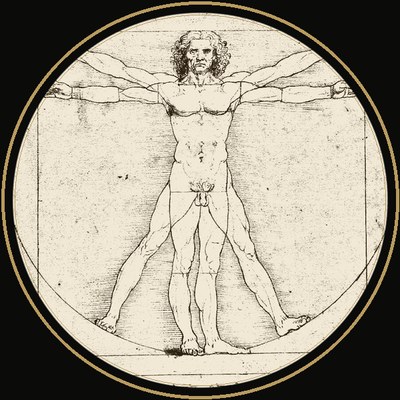 Medicina estética corporal — dibujo de Leonardo da Vinci